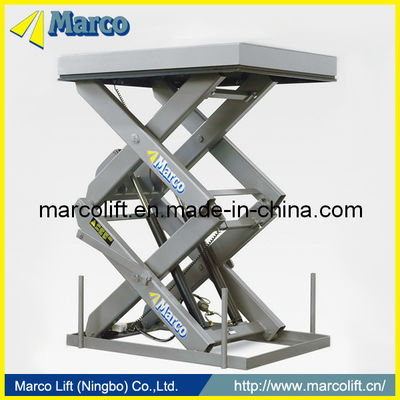 2 Tonnen CE genehmigte Marco High Scissor Lift Table mit Anpassung und individueller Anforderung